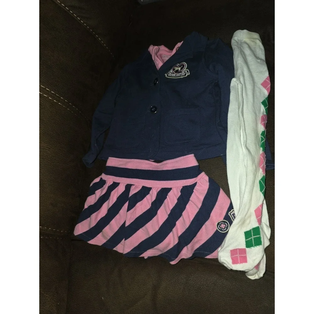 Gymboree smart girls rule jacket tights size 3 4 top 4 skort 3 back to school